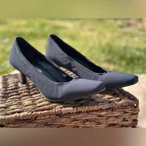 Donald J. Pliner Navy Siena stretch elastic Women's Heels